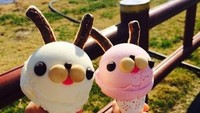 Di Pulau Jeju, ada gerai es krim bernama Chichi Pong. Gerai ini sangat terkenal, apalagi cone bertema kelincinya yang menggemaskan ini. Foto: Istimewa