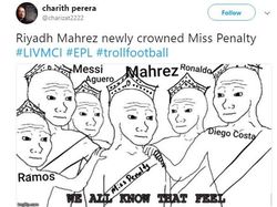 Deretan Meme Kocak Mahrez Gagal Penalti