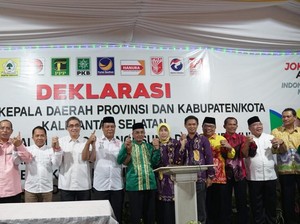 12 Kepala Daerah di Kalsel Deklarasi Dukung Jokowi-Amin