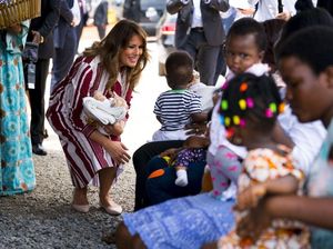 Foto: Pertama Kalinya Melania Trump Berkunjung ke Afrika
