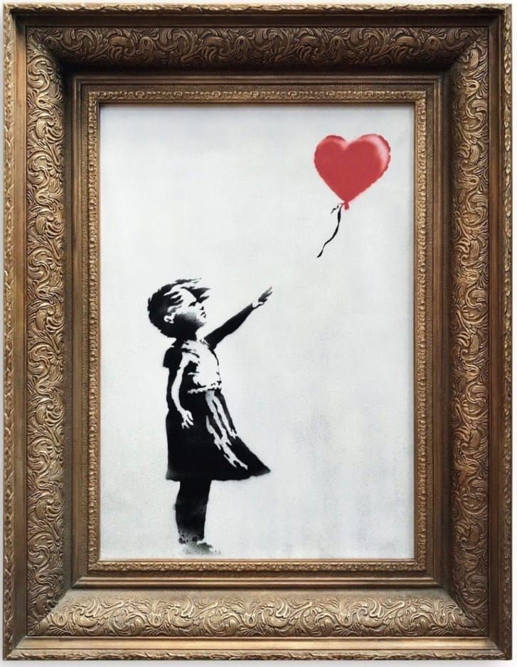 Lukisan Banksy di Balai Lelang Sotheby's London
