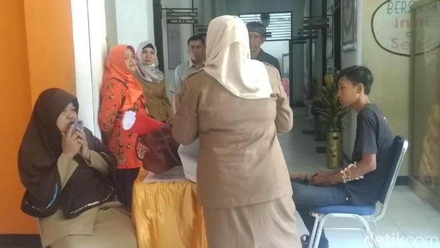  Di SMK Negeri 1 Palu, Jalan RA Kartini, Senin (8/10/2018)