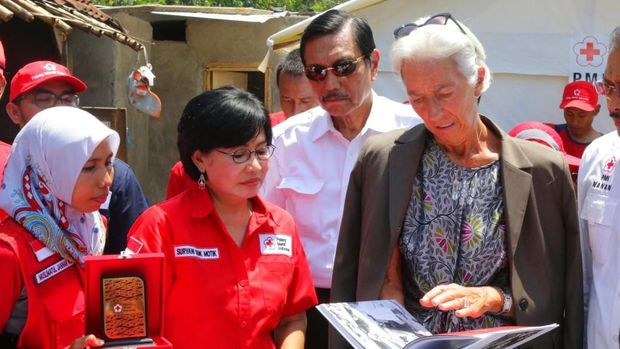 Menko Luhut dan Bos IMF Christine Lagarde di Lombok