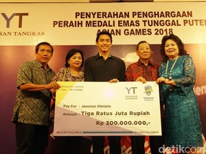 Asian Games Berlalu, Jonatan Christie Dapat Bonus dari PB Tangkas