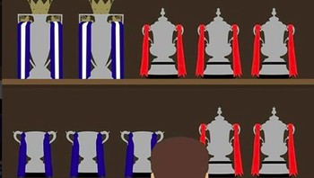 Terry menatap banyak piala yang sudah diraihnya. Foto: istimewa