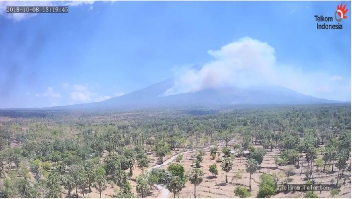 Hutan di Gunung Agung Juga Kebakaran