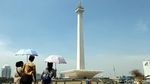 Potret Hari Tanpa Bayangan di Monas