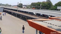 Suasana Stasiun Rawa Buntu, Tangerang Selatan, Selasa (9/10/2018).