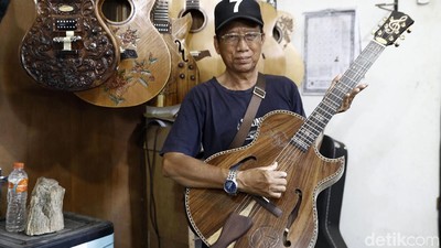 Proses Pembuatan Gitar Ukir Bali yang Mendunia