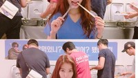 Peraih penghargaan sebagai aktris populer di Baeksang Arts Awards 2011, 2013, dan 2015 ini juga doyan makan. Ia terlihat makan bersama kru drama The Doctors.  Foto: Instagram ssinz7