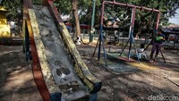 Begini kondisi terkini Taman Gorontalo di Sungai Bambu, Tanjung Priok, Jakut, Selasa (9/10/2018).