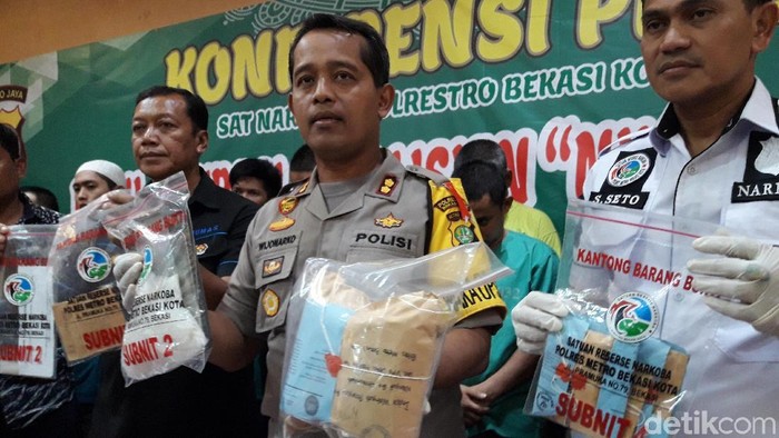 Polisi Tangkap 37 Pengedar Narkoba di Bekasi