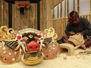 Topeng Barong Bali yang Mendunia Hadir di Indonesia Pavilion