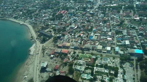 Melihat Kondisi Terkini Kota Palu dari Udara 