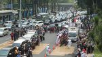 Penampakan Macet di Depan Polda Metro karena Aksi Kawal Amien Rais