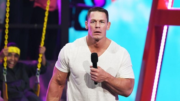 MIAMI, FL - DECEMBER 08:  John Cena is seen on the set of Despierta America to promote the film Ferdinand at Univision Studios on December 8, 2017 in Miami, Florida.  (Photo by Gustavo Caballero/Getty Images)