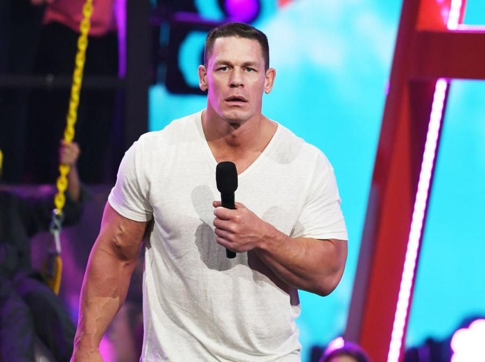 MIAMI, FL - DECEMBER 08: John Cena is seen on the set of Despierta America to promote the film Ferdinand at Univision Studios on December 8, 2017 in Miami, Florida. (Photo by Gustavo Caballero/Getty Images)