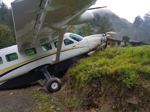 Pesawat Caravan Tergelincir di Beoga Papua