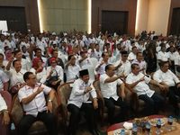 Suasana deklarasi meriah.