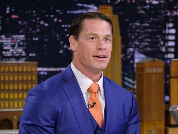 MIAMI, FL - DECEMBER 08:  John Cena is seen on the set of Despierta America to promote the film Ferdinand at Univision Studios on December 8, 2017 in Miami, Florida.  (Photo by Gustavo Caballero/Getty Images)