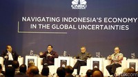 Sejumlah tokoh dan pakar hadir dalam diskusi ekonomi yang digelar dalam rangka Grand Launching CNBC TV di Trans Resort Kuta, Bali, Rabu (10/10/2018).