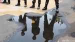 Aksi Kawal Pemeriksaan Amien Rais di Mapolda Metro Jaya