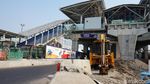 Penampakan Proyek LRT Velodrome-Kelapa Gading