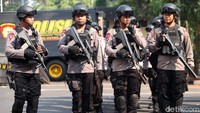 Apel ini digelar di depan gedung Ditkrimsus Mapolda Metro Jaya.