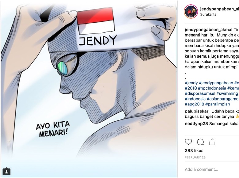 Perenang Jendi Pangabean Punya Kisah Inspiratif, Bagaimana Ceritanya? Foto: CIAYO Comics Perenang Jendi Pangabean Punya Kisah Inspiratif, Bagaimana Ceritanya? Foto: CIAYO Comics