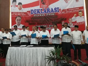 Akhirnya Penuh, Deklarasi Dukung Jokowi di Pekanbaru Meriah