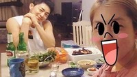 Duh, pose pemain serial My Annoying Brother ini kok imut banget ya! Siap makan, Jo Jung Suk hanya pakai kaos putih nih. Foto: Instagram jojungsukforever
