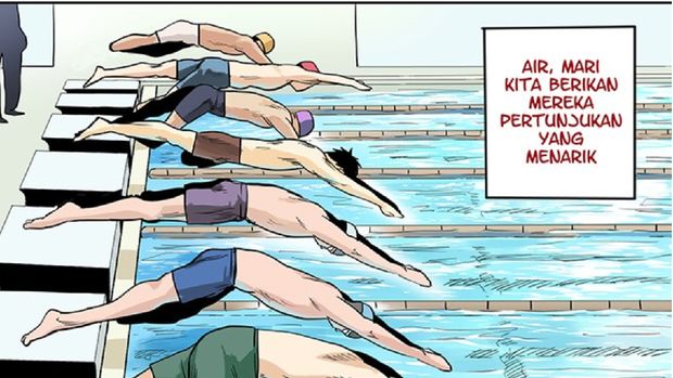 Kisah Jendi Pangabean Perenang Satu Kaki Andalan Indonesia Jadi Komik