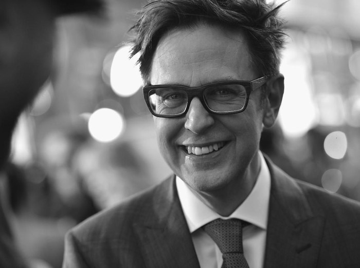 HOLLYWOOD, CA - APRIL 19:  (EDITORS NOTE: Image has been shot in black and white. Color version not available.) Director James Gunn at The World Premiere of Marvel Studios? ?Guardians of the Galaxy Vol. 2.? at Dolby Theatre in Hollywood, CA April 19th, 2017  (Photo by Charley Gallay/Getty Images for Disney)