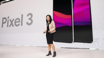 Google menggelar acara peluncuran perangkat terbarunya di New York, AS. Foto: Drew Angerer/Getty Images