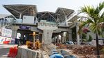 Penampakan Proyek LRT Velodrome-Kelapa Gading