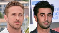 Ryan Gosling mempunyai kembaran di India yakni Ranbir Kapoor. Dok. Bored Panda