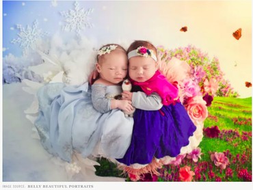 9 Foto Bayi Menggemaskan Saat Didandani Jadi Tokoh 'Frozen'