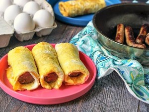 Nasi Gulung Isi Sosis, Menu Simpel Pelengkap Pagi