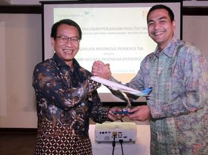 Garuda Dapat Fasilitas Kredit BNI untuk Perawatan Pesawat