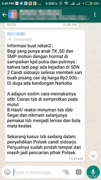 Sari Buah Pisang Cair Diduga Mengandung Sabu di Sidoarjo, Polisi: Hoax