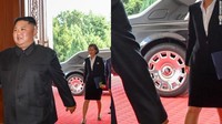 Baru-baru ini Kim terlihat menumpangi tunggangan ala keluarga kerajaan Inggris Rolls-Royce Phantom. Hal itu karena Korea Utara diberi sanksi dan dilarang untuk impor kendaraan dari Jerman lagi, pun dengan mobil kepresidenannya. Foto: CNN
