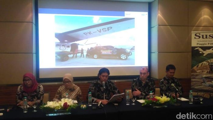 Foto: Konferensi Pers Susi Air/Achmad Dwi Afriyadi Foto: Konferensi Pers Susi Air/Achmad Dwi Afriyadi