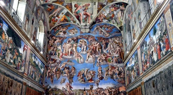 Lukisan seniman Michelangelo di langit-langit Kapel Sistina inilah yang membuat Miguel terpesona saat berkunjung ke sini di tahun 1999. Dia bertekad akan membangun replika lukisan ini di kampung halamannya di Meksiko (Reuters) Lukisan seniman Michelangelo di langit-langit Kapel Sistina inilah yang membuat Miguel terpesona saat berkunjung ke sini di tahun 1999. Dia bertekad akan membangun replika lukisan ini di kampung halamannya di Meksiko (Reuters)