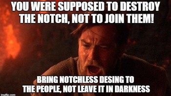 Ada yang bilang Google seharusnya tidak terjun ke dalam tren notch. Foto: Istimewa