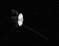 Ilustrasi dari pesawat antariksa Voyager 2 milik NASA.