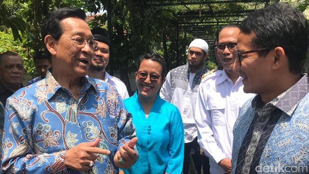 Sandiaga Uno temui Sultan HB X di Keraton Yogya. 