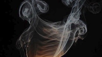 Asap rokok yang seperti tulang rusuk manusia. (Foto: Brightside)
