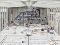 Konstruksi Skybridge Tanah Abang Masih 78%