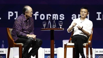Pada bulan Oktober, Jack Ma kembali datang ke Indonesia, tepatnya di Bali pada ajang pertemuan tahunan IMF World Bank Group 2018. Kehadirannya menyita perhatian luas. Foto: Rachman Haryanto/detikcom