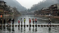  Tahun 1992, kawasan Wulingyuan masuk dalam daftar Situs Peninggalan Sejarah UNESCO. Karena dianggap sebagai geopark, tahun 2004 TN Zhangjiajie masuk dalam daftar global geopark di UNESCO (iStock)